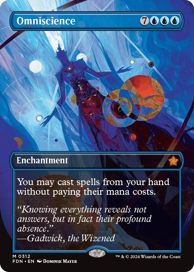 Image for Omniscience (Borderless) (312) (Foundations) - Magic: The Gathering