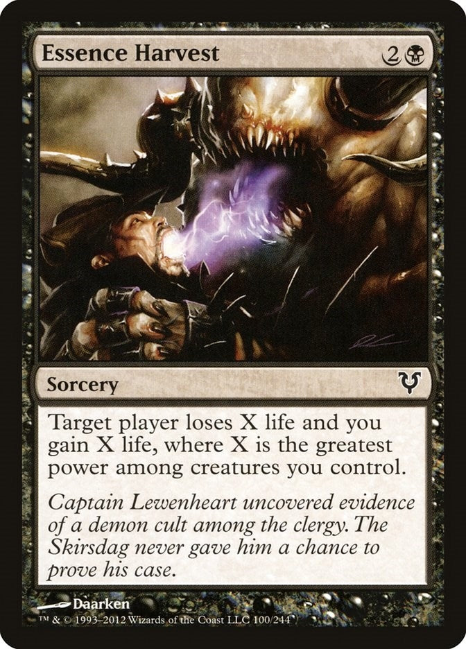 Image for Essence Harvest (100) (Avacyn Restored) (AVR) - Magic: The Gathering