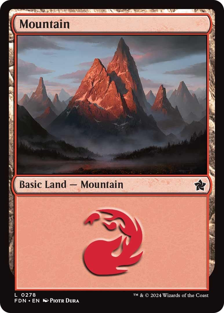 Image for Mountain (0278) (278) (Foundations) - Magic: The Gathering