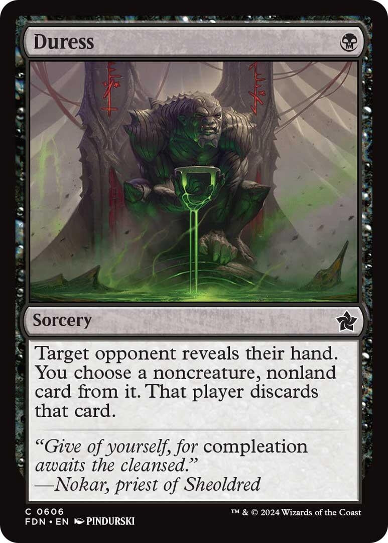 Image for Duress (606) (Foundations) - Magic: The Gathering