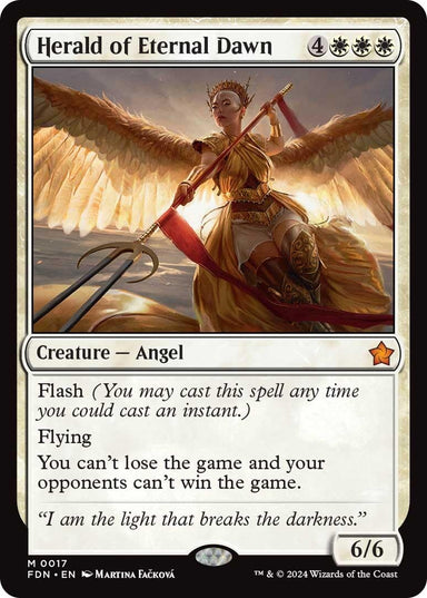 Image for Herald of Eternal Dawn (17) (Foundations) - Magic: The Gathering