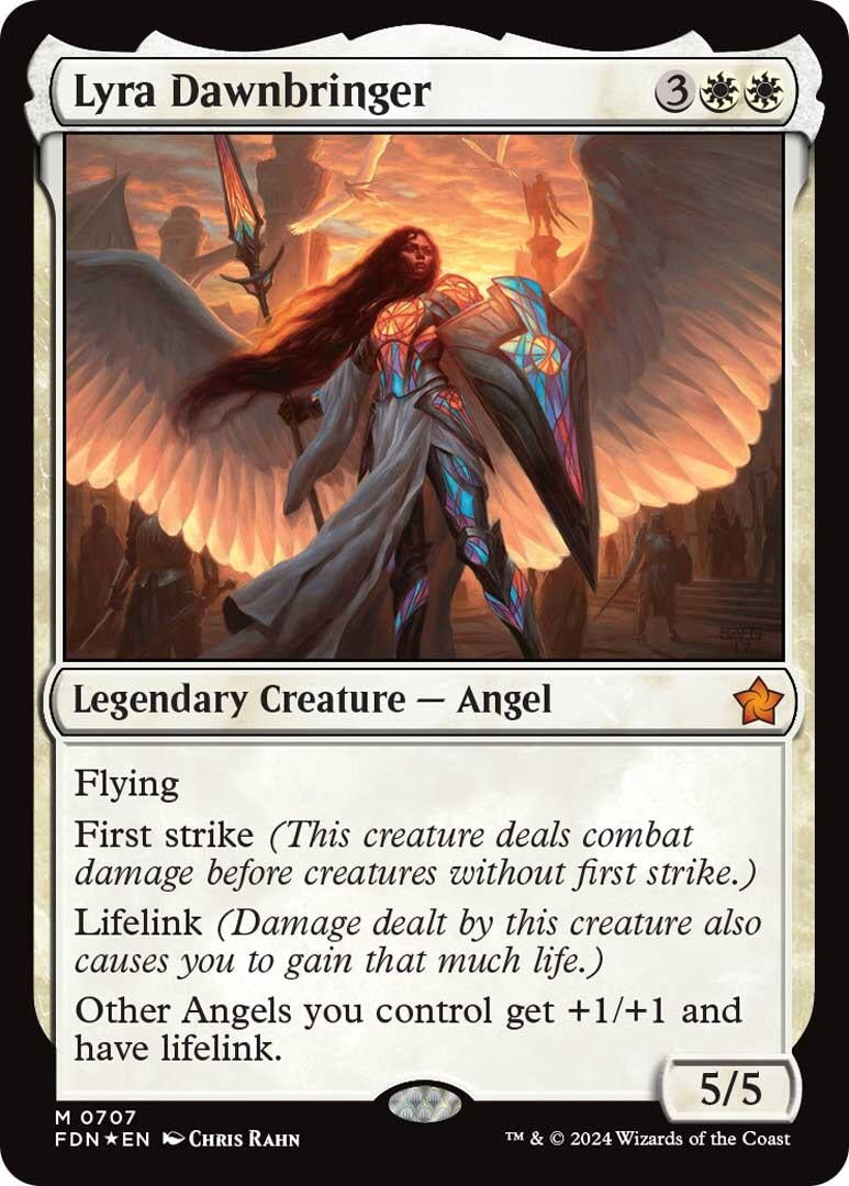 Image for Lyra Dawnbringer (707) (Foundations) - Magic: The Gathering