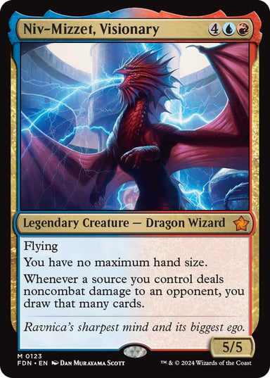 Image for Niv-Mizzet, Visionary (123) (Foundations) - Magic: The Gathering