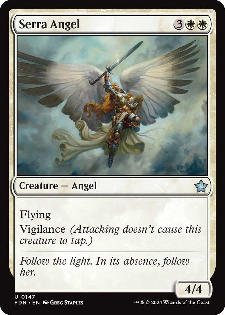 Image for Serra Angel (147) (Foundations) - Magic: The Gathering