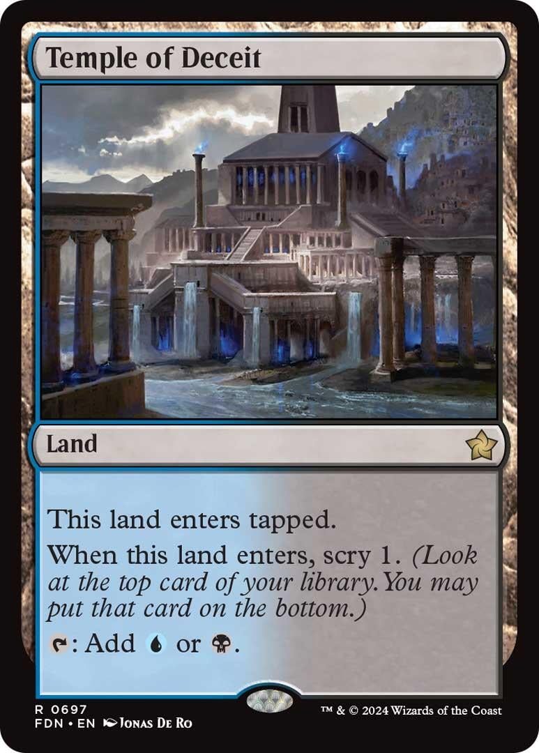 Image for Temple of Deceit (697) (Foundations) - Magic: The Gathering