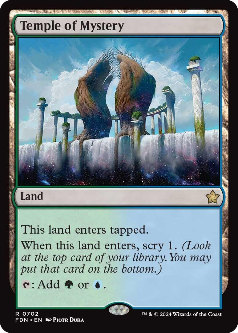 Image for Temple of Mystery (702) (Foundations) - Magic: The Gathering