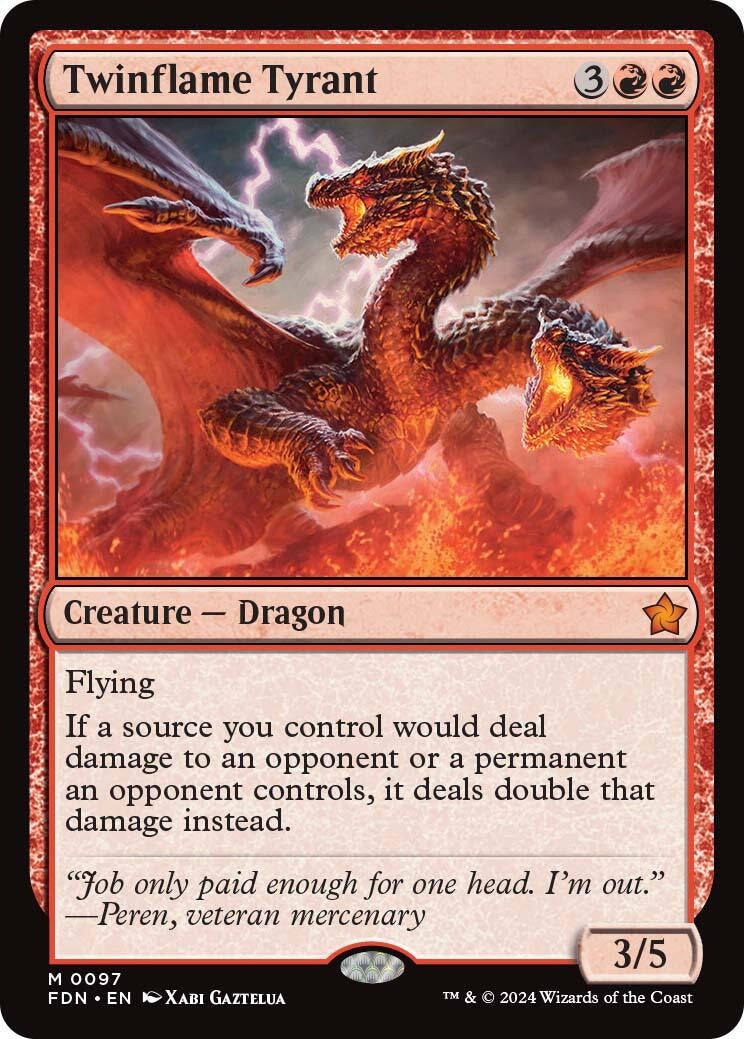 Image for Twinflame Tyrant (97) (Foundations) - Magic: The Gathering