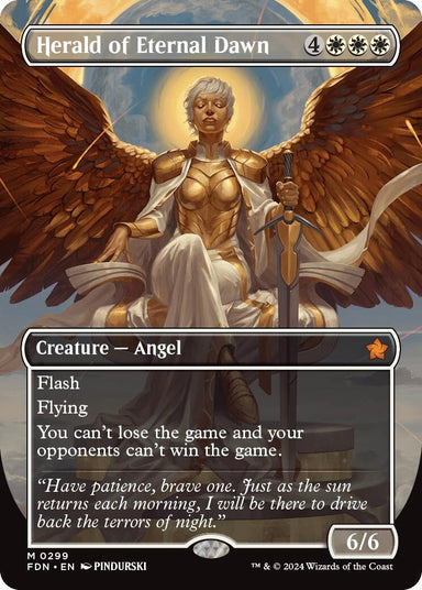 Image for Herald of Eternal Dawn (Borderless) (299) (Foundations) - Magic: The Gathering