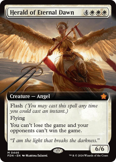 Image for Herald of Eternal Dawn (Extended Art) (446) (Foundations) - Magic: The Gathering