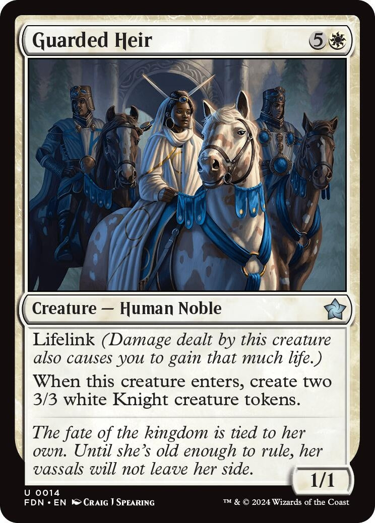 Image for Guarded Heir (14) (Foundations) - Magic: The Gathering