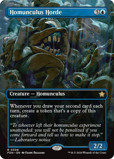 Image for Homunculus Horde (Borderless) (308) (Foundations) - Magic: The Gathering