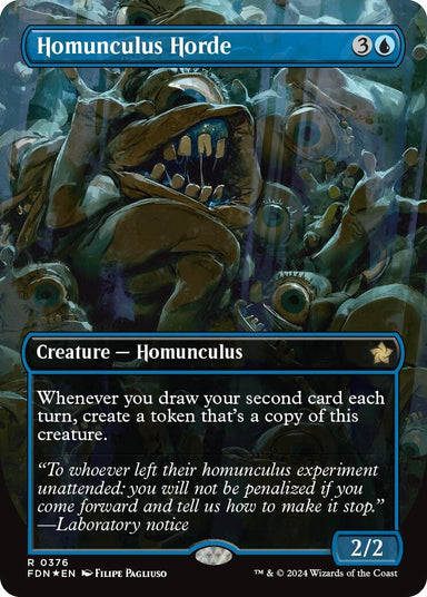 Image for Homunculus Horde (Borderless) (Mana Foil) (376) (Foundations) - Magic: The Gathering