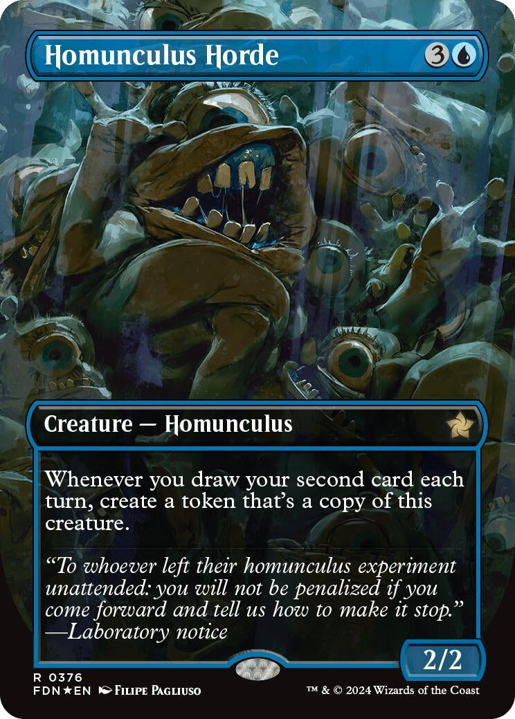 Image for Homunculus Horde (Borderless) (Mana Foil) (376) (Foundations) - Magic: The Gathering