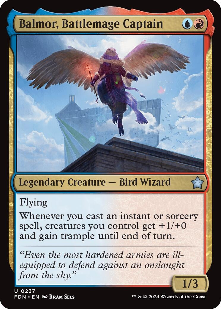 Image for Balmor, Battlemage Captain (237) (Foundations) - Magic: The Gathering