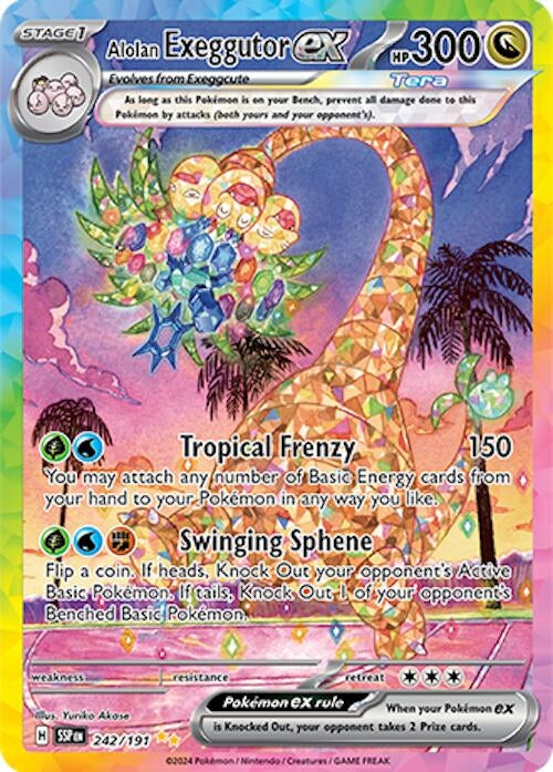 Image for Alolan Exeggutor ex (242/191) (SSP) - Pokemon