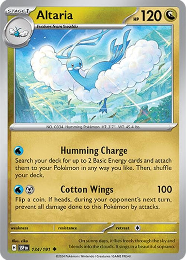 Image for Altaria (134/191) (SV08: Surging Sparks) (SSP) - Pokemon
