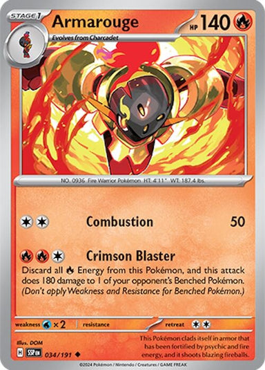 Image for Armarouge (034/191) (SV08: Surging Sparks) (SSP) - Pokemon
