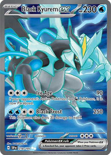 Image for Black Kyurem ex (218/191) (SSP) - Pokemon