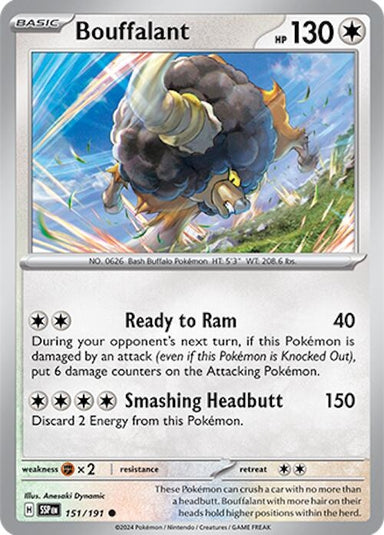 Image for Bouffalant (151/191) (SV08: Surging Sparks) (SSP) - Pokemon