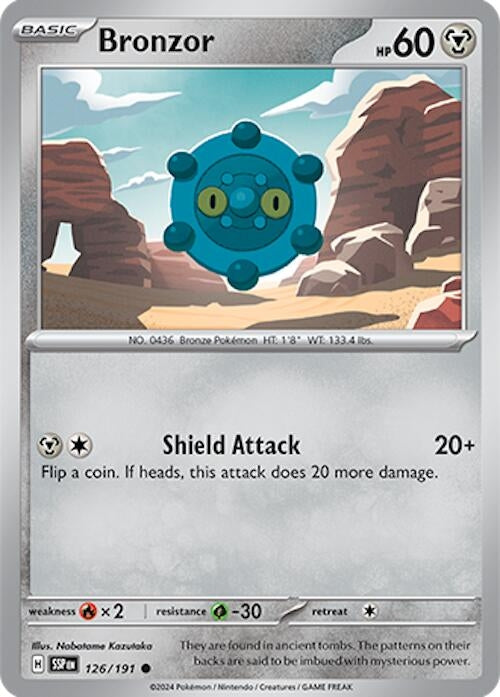 Image for Bronzor (126/191) (SV08: Surging Sparks) (SSP) - Pokemon