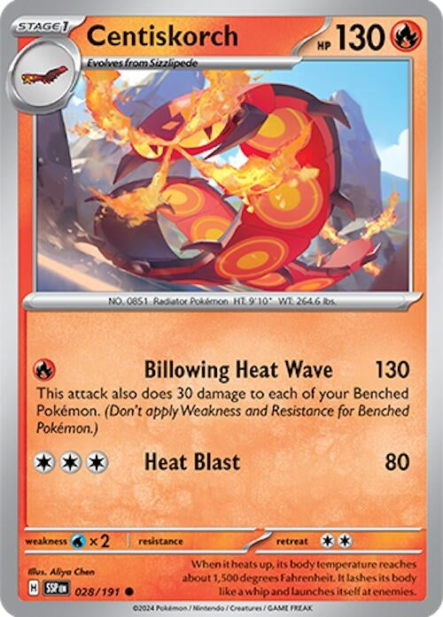 Image for Centiskorch (028/191) (SV08: Surging Sparks) (SSP) - Pokemon