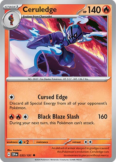 Image for Ceruledge (035/191) (SV08: Surging Sparks) (SSP) - Pokemon