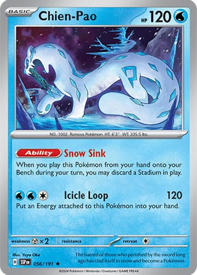 Image for Chien-Pao (056/191) (SV08: Surging Sparks) (SSP) - Pokemon