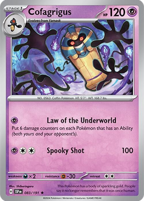 Image for Cofagrigus (083/191) (SV08: Surging Sparks) (SSP) - Pokemon