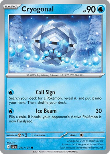 Image for Cryogonal (047/191) (SV08: Surging Sparks) (SSP) - Pokemon
