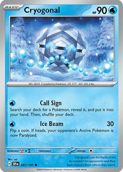 Image for Cryogonal (047/191) (SV08: Surging Sparks) (SSP) - Pokemon