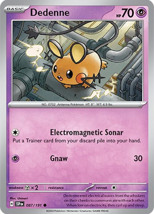 Image for Dedenne (087/191) (SV08: Surging Sparks) (SSP) - Pokemon