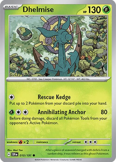 Image for Dhelmise (010/191) (SV08: Surging Sparks) (SSP) - Pokemon