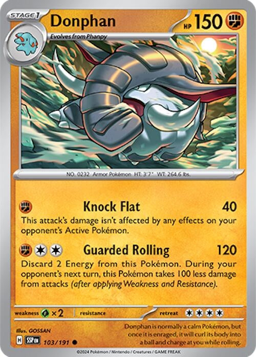 Image for Donphan (103/191) (SV08: Surging Sparks) (SSP) - Pokemon