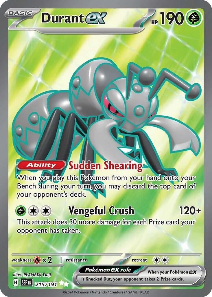 Image for Durant ex (215/191) (SSP) - Pokemon