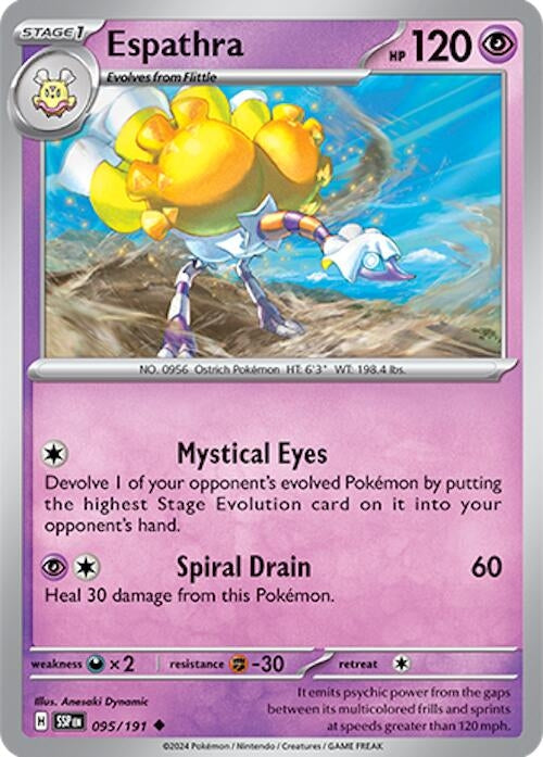 Image for Espathra (095/191) (SV08: Surging Sparks) (SSP) - Pokemon