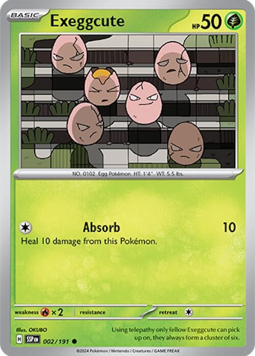 Image for Exeggcute (002/191) (SV08: Surging Sparks) (SSP) - Pokemon