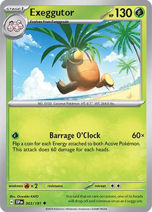 Image for Exeggutor (003/191) (SV08: Surging Sparks) (SSP) - Pokemon