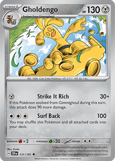 Image for Gholdengo (131/191) (SV08: Surging Sparks) (SSP) - Pokemon