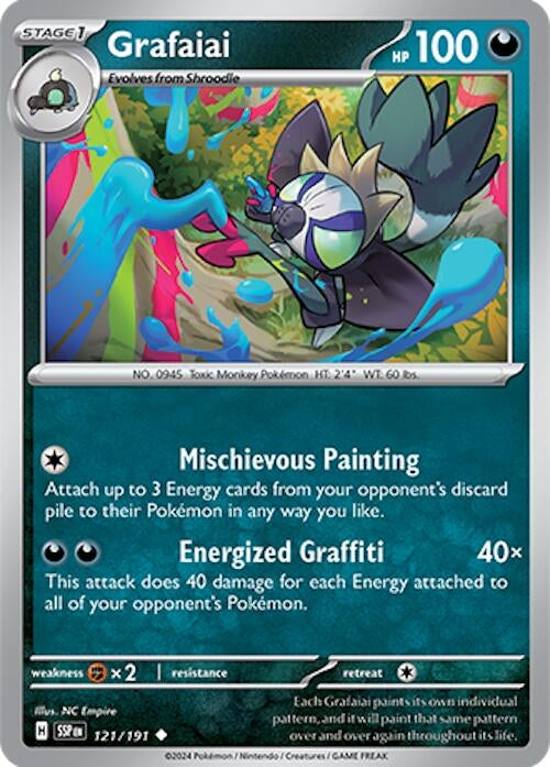 Image for Grafaiai (121/191) (SV08: Surging Sparks) (SSP) - Pokemon