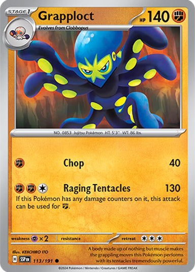 Image for Grapploct (113/191) (SV08: Surging Sparks) (SSP) - Pokemon