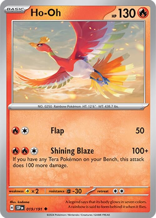 Image for Ho-Oh (019/191) (SV08: Surging Sparks) (SSP) - Pokemon