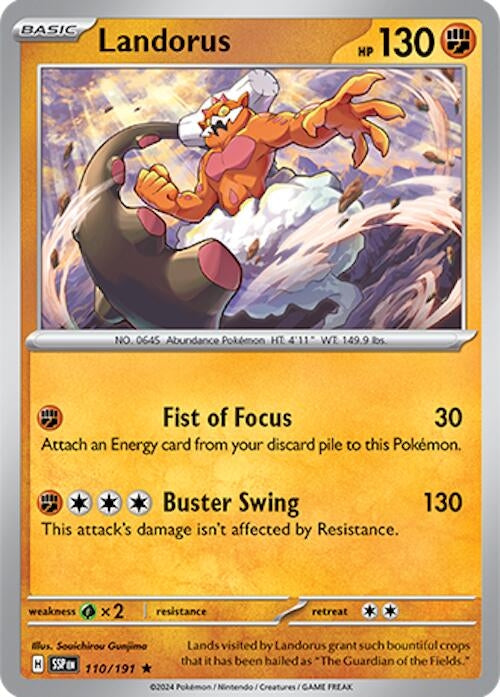 Image for Landorus (110/191) (SV08: Surging Sparks) (SSP) - Pokemon