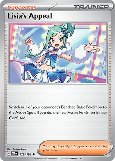 Image for Lisia's Appeal (179/191) (SV08: Surging Sparks) (SSP) - Pokemon
