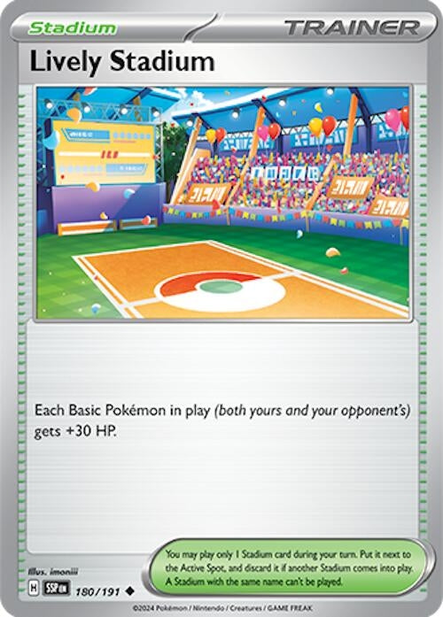 Image for Lively Stadium (180/191) (SV08: Surging Sparks) (SSP) - Pokemon