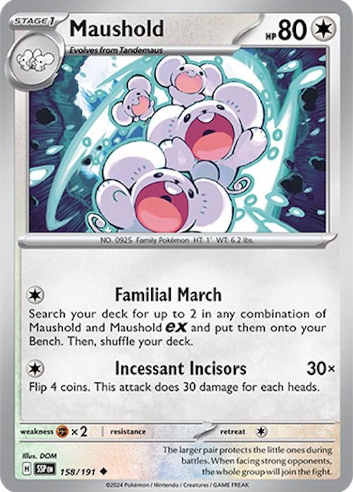 Image for Maushold (158/191) (SV08: Surging Sparks) (SSP) - Pokemon