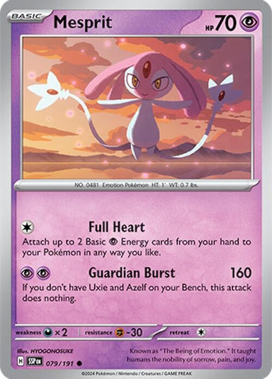 Image for Mesprit (079/191) (SV08: Surging Sparks) (SSP) - Pokemon