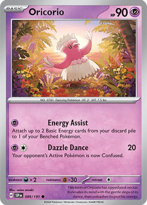 Image for Oricorio (089/191) (SV08: Surging Sparks) (SSP) - Pokemon