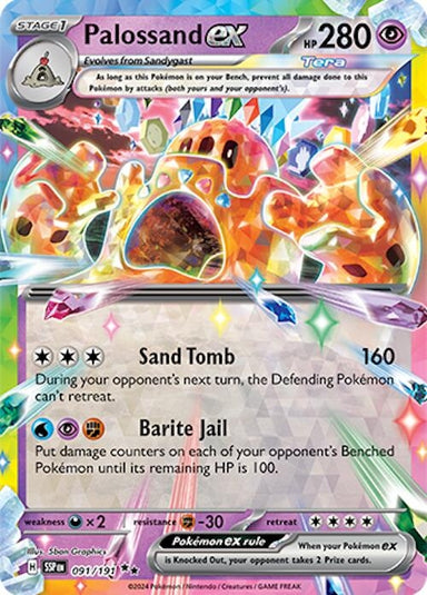 Image for Palossand ex (091/191) (SSP) - Pokemon