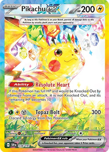 Image for Pikachu ex (238/191) (SSP) - Pokemon