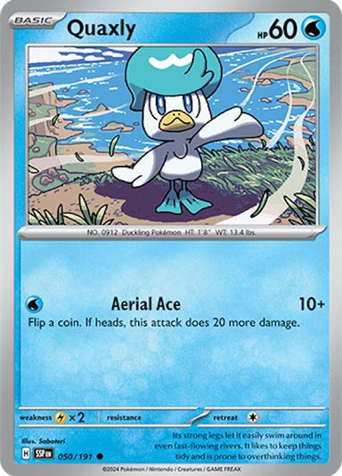 Image for Quaxly (050/191) (SV08: Surging Sparks) (SSP) - Pokemon